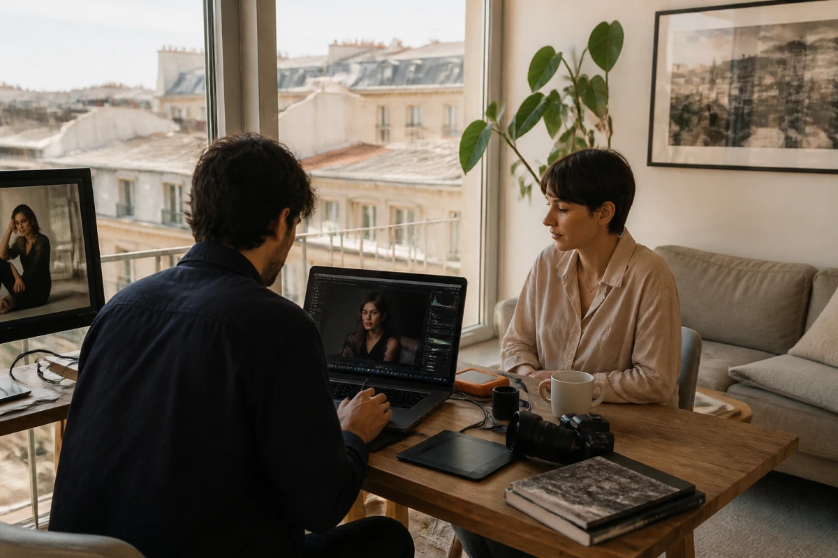 Retouche photo professionnelle à distance depuis Montpellier